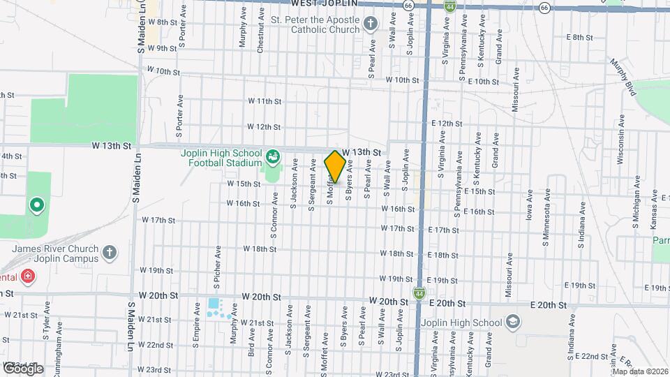 1503 S Moffet Ave Mapa y Detalles de la Ubicación