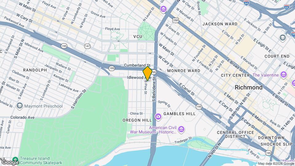 317 S Pine St Map and Location Details