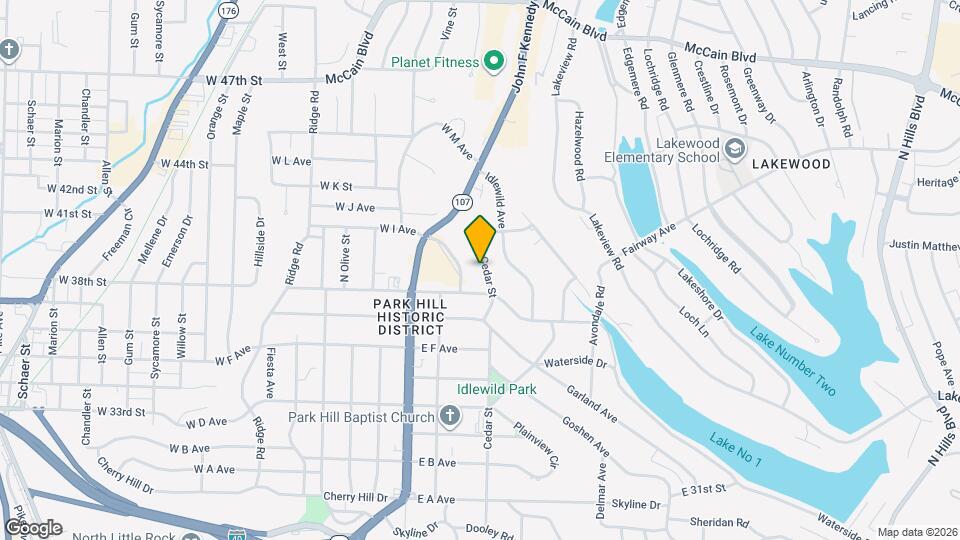 3817 Cedar St Map and Location Details