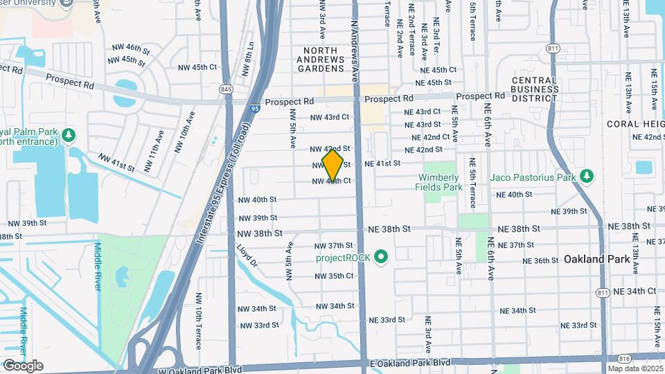 220 NW 40th Ct Map and Location Details