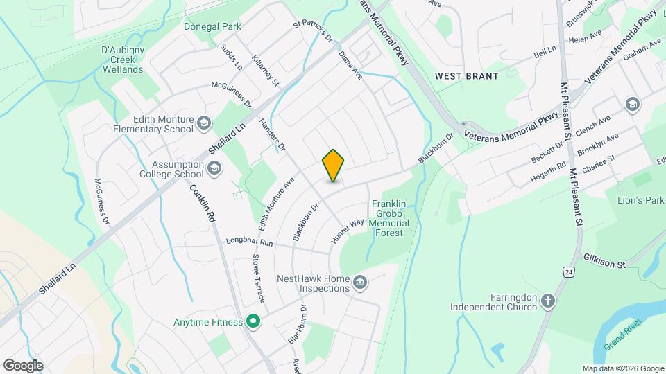 116 Blackburn Dr Map and Location Details