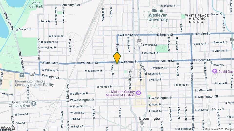 612 N Lee St Map and Location Details