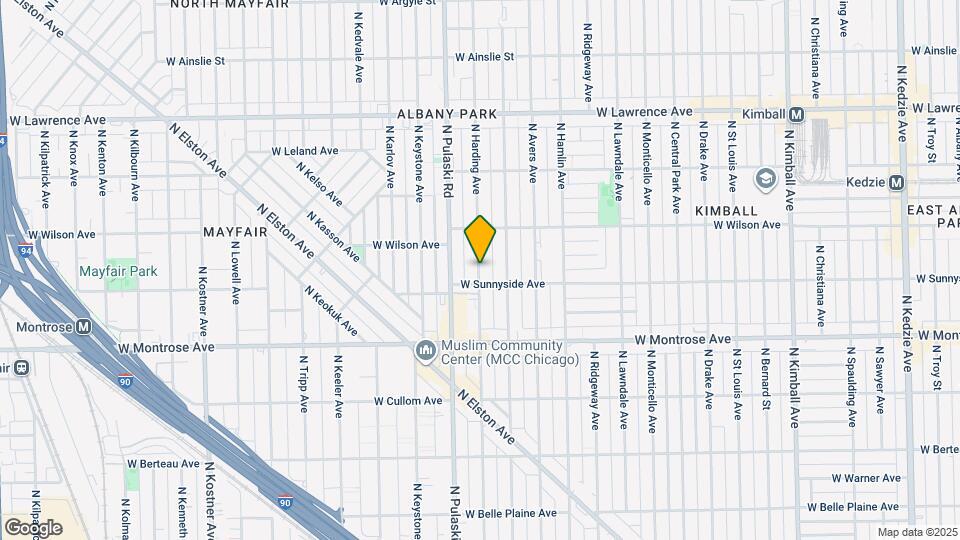 4521 N Harding Ave Map and Location Details