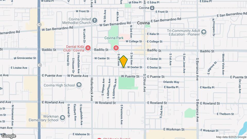 254 W Dexter St Map and Location Details