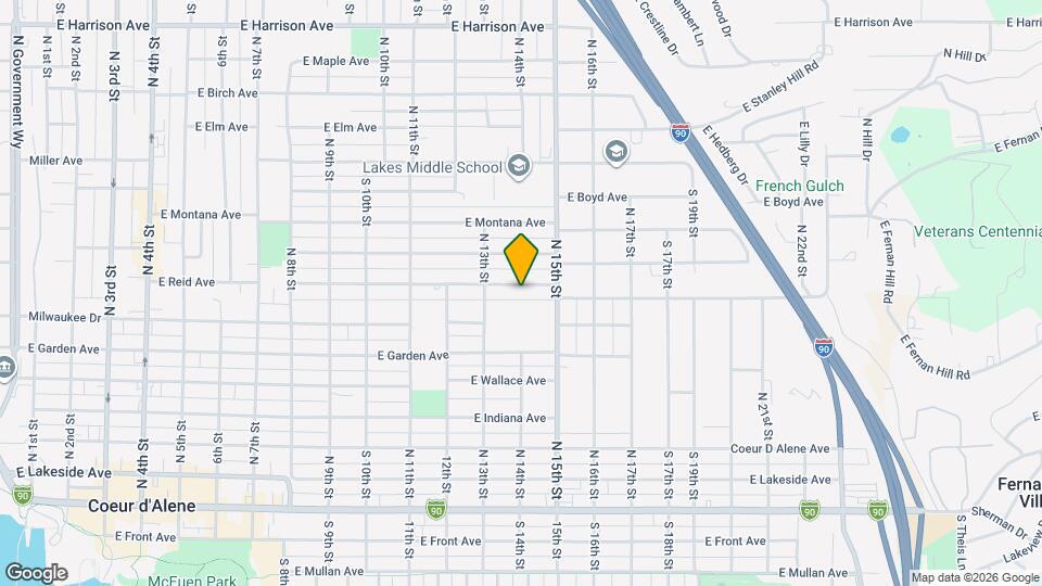1328 E Pennsylvania Ave Map and Location Details
