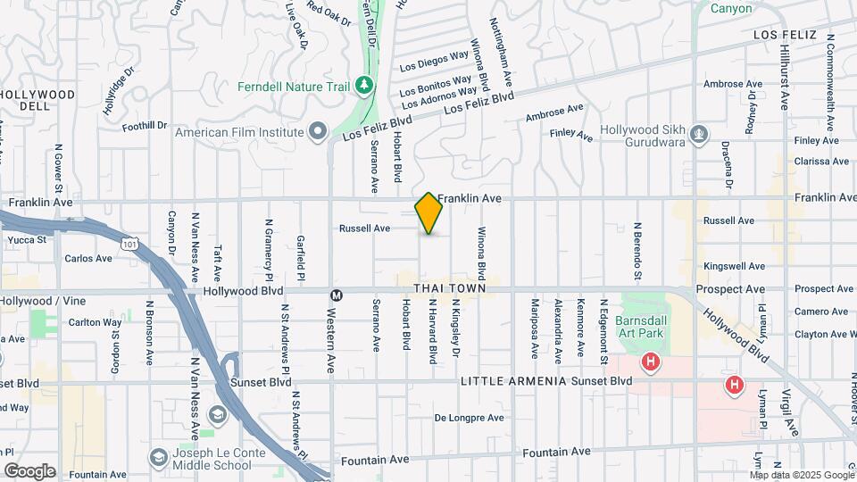 1800 N Harvard Blvd Map and Location Details