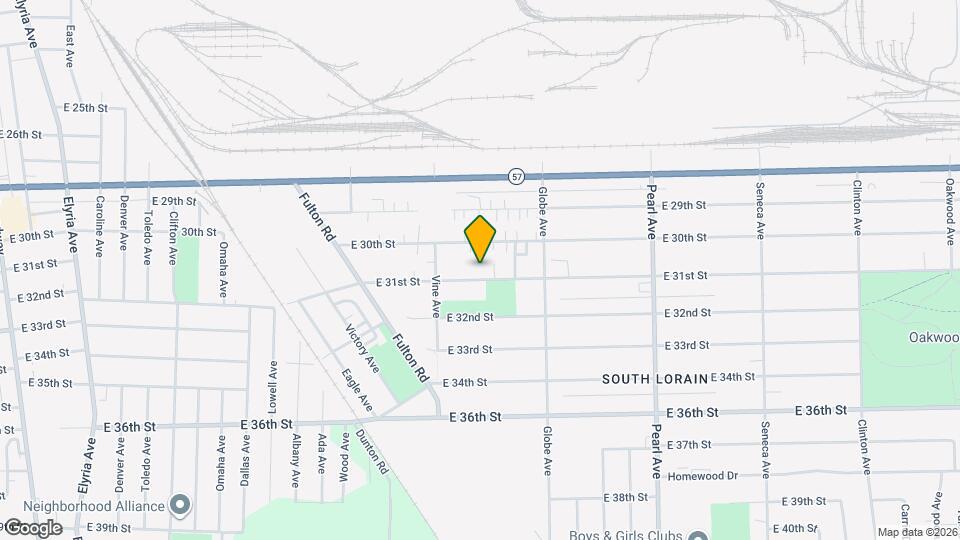 1639-1639 E 31st St Map and Location Details