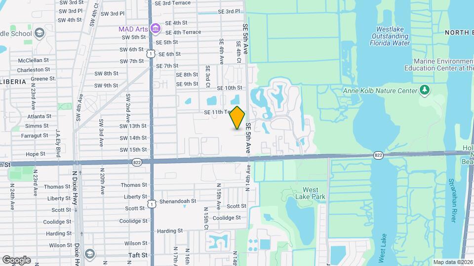 458 SE 14th St Map and Location Details