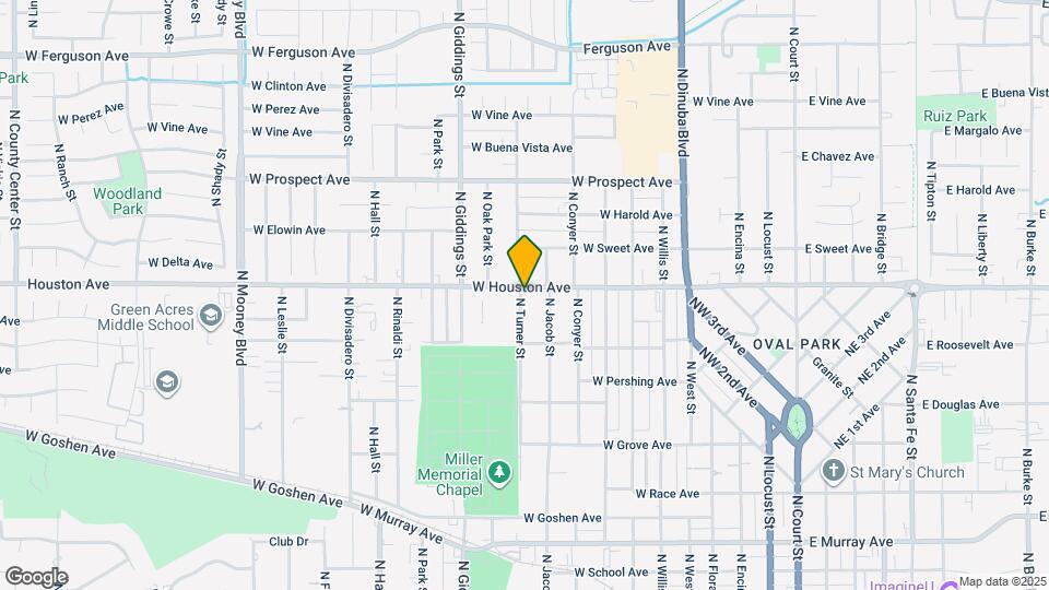 1033 W Houston Ave Map and Location Details