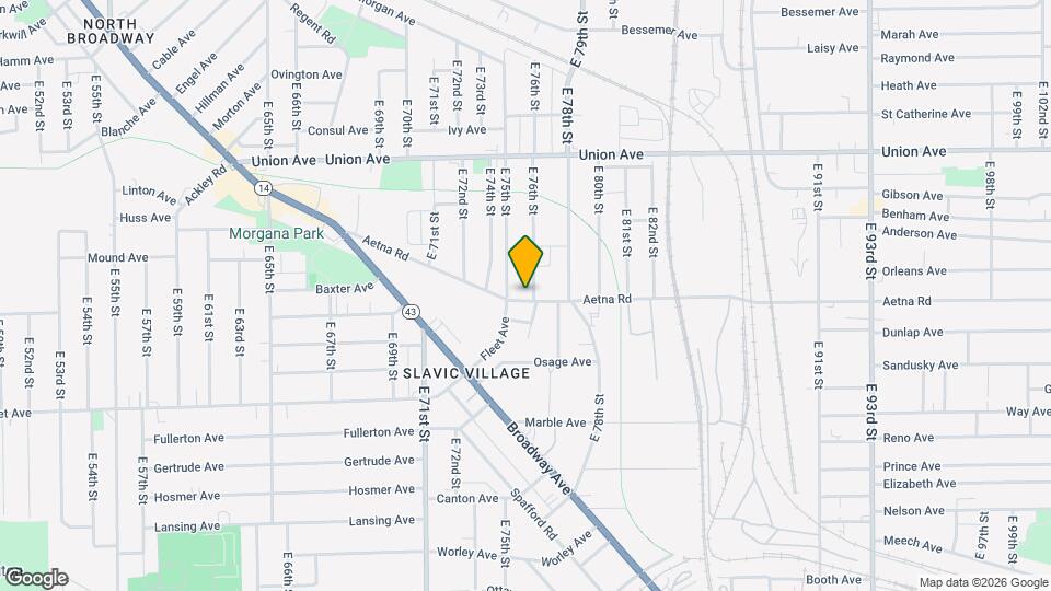 7523 Aetna Rd Map and Location Details