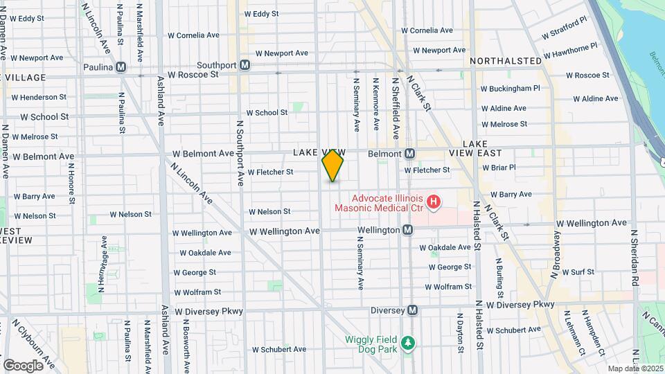 1140 W Barry Ave, Unit Unit 1 Map and Location Details