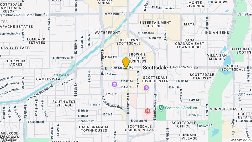 4020 N Scottsdale Rd Map and Location Details