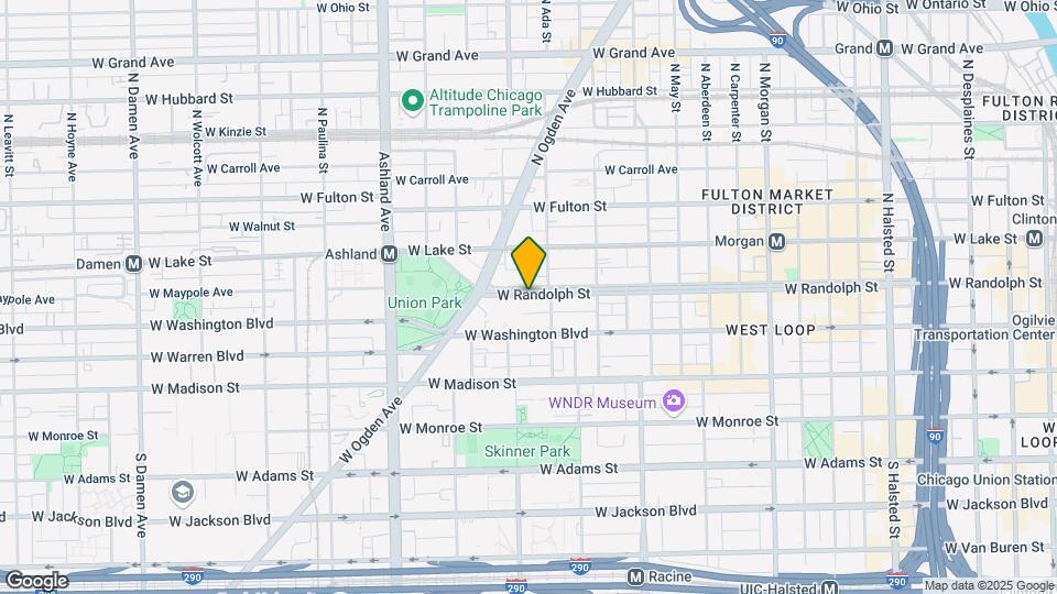 1383 W Randolph St Map and Location Details