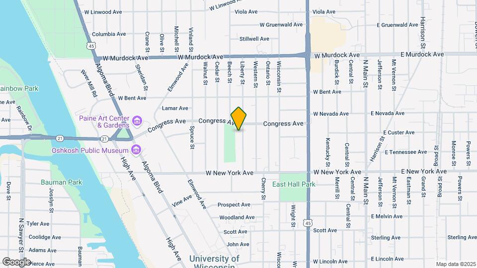 1333 Liberty St Map and Location Details