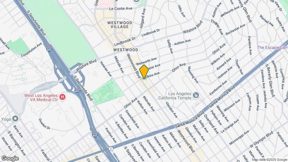 1408-1414 Westwood Blvd Mapa y Detalles de la Ubicación