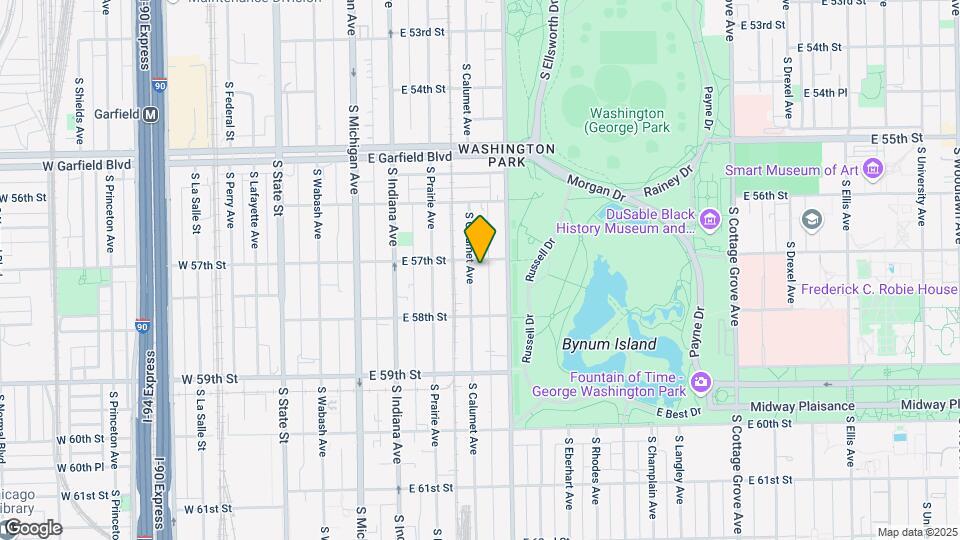 5711 S Calumet Ave Map and Location Details
