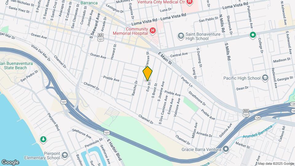 371 Eva St Map and Location Details