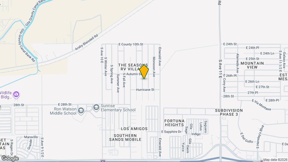 10355 Typhoon Ave Map and Location Details