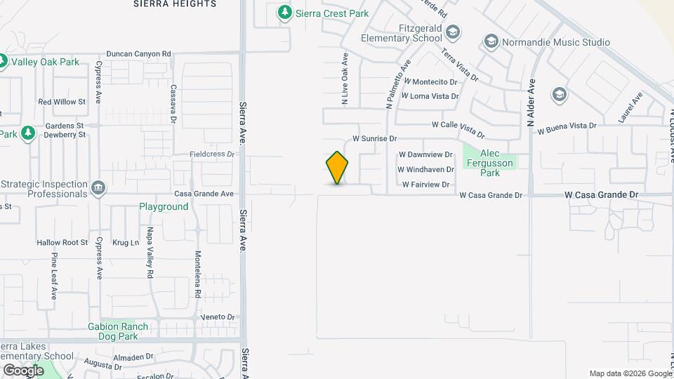 2845 W Fairview Dr Mapa y Detalles de la Ubicación