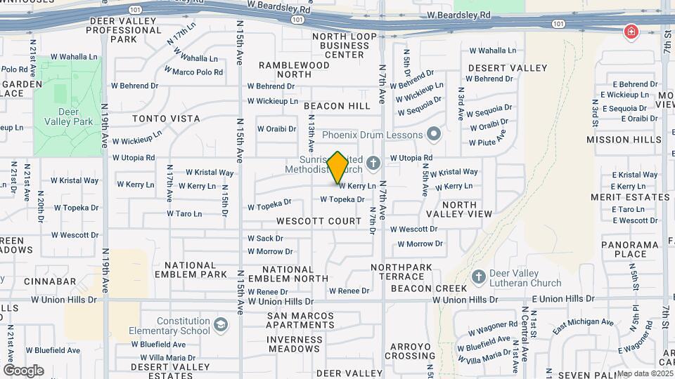 907 W Kerry Ln Map and Location Details