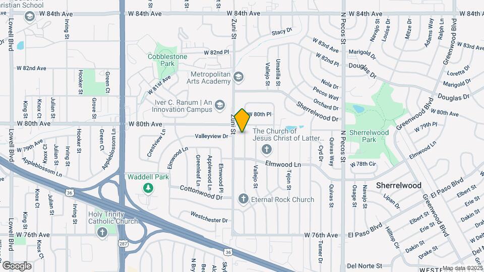 7963 Wyandot St Map and Location Details