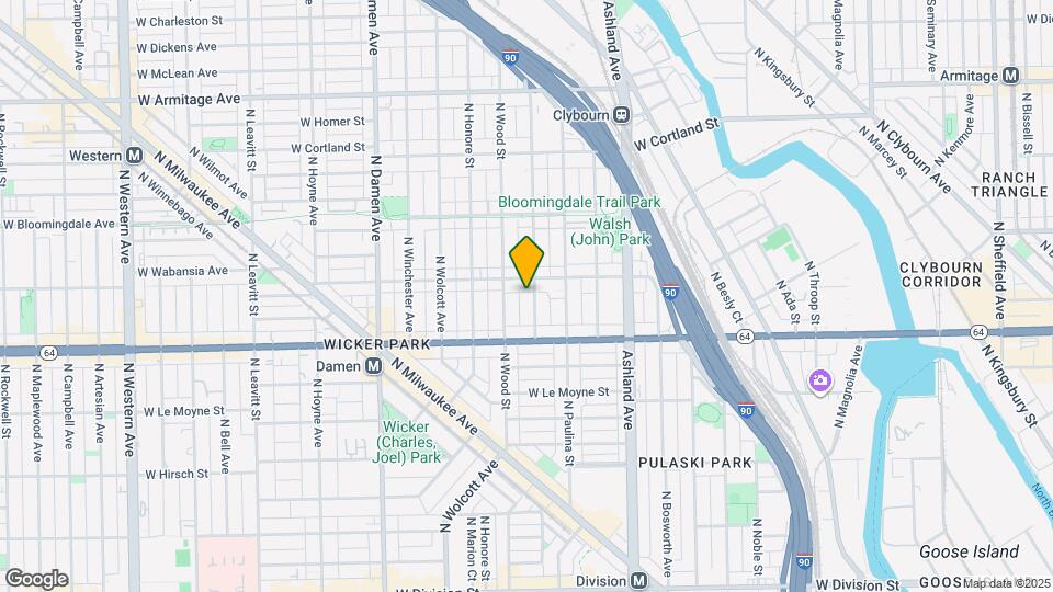 1644 N Hermitage Ave Mapa y Detalles de la Ubicación