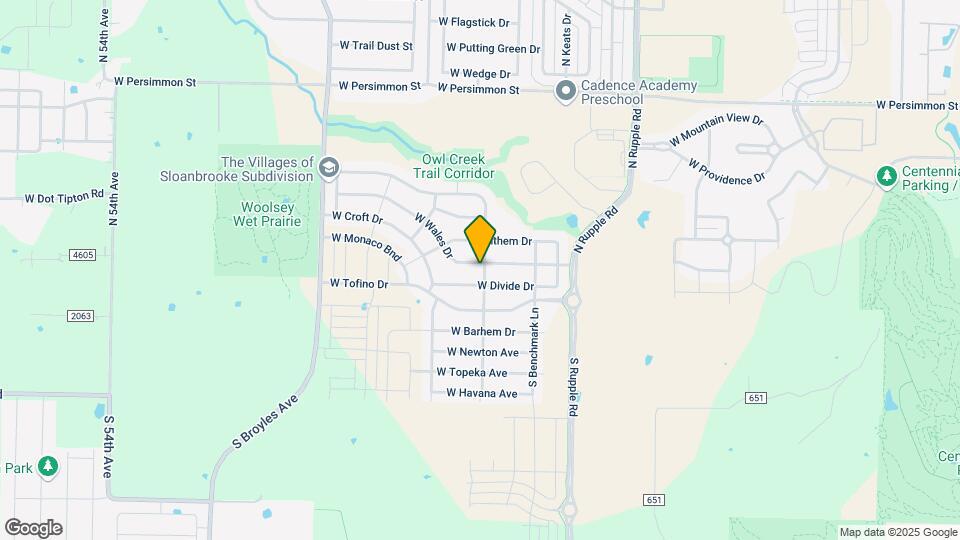 4407 W Wales Dr Map and Location Details