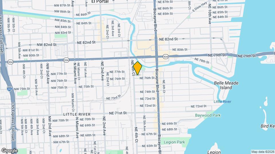 445 NE 76th St Map and Location Details