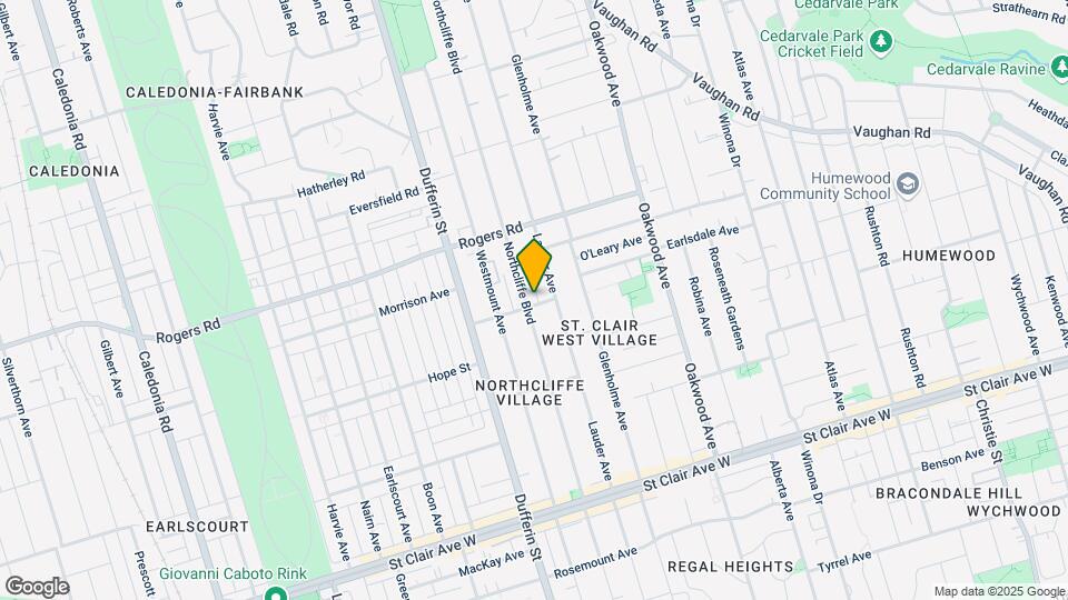 339 Northcliffe Blvd Map and Location Details