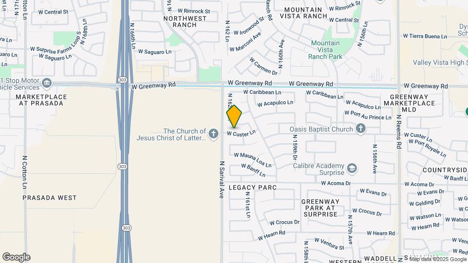 16244 W Custer Ln Map and Location Details