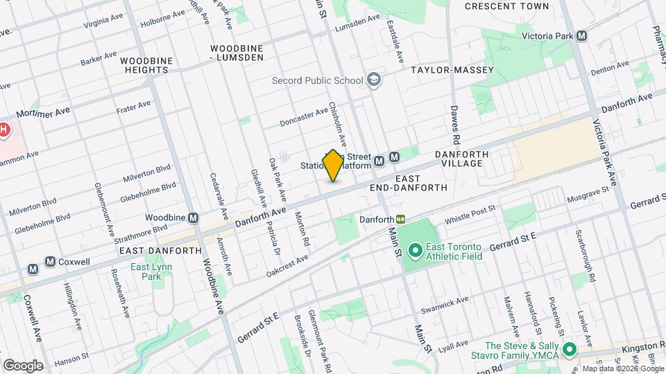 2444 Danforth Ave Map and Location Details