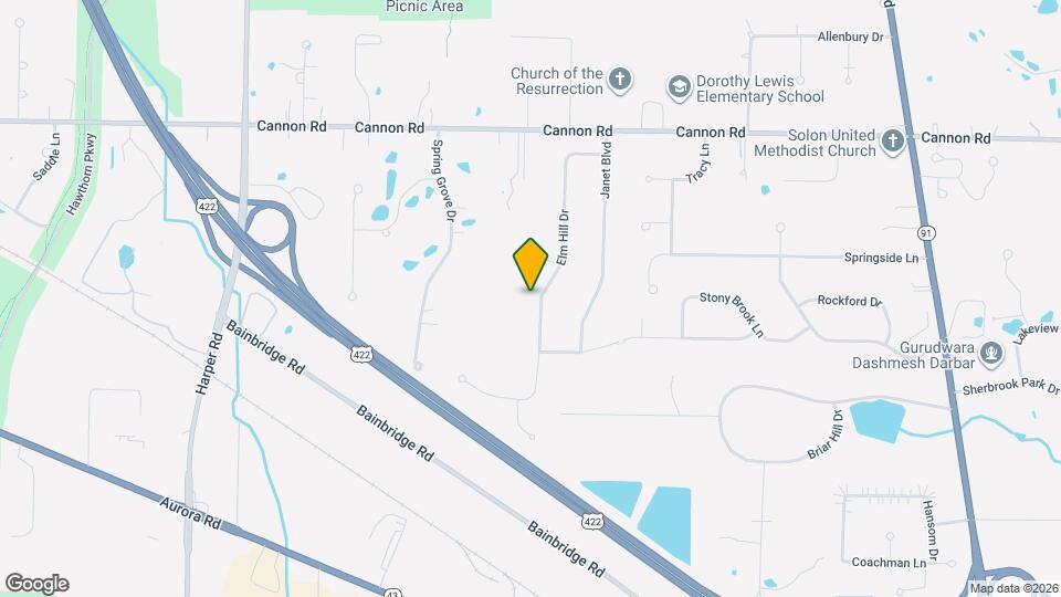 5740 Elm Hill Dr Map and Location Details