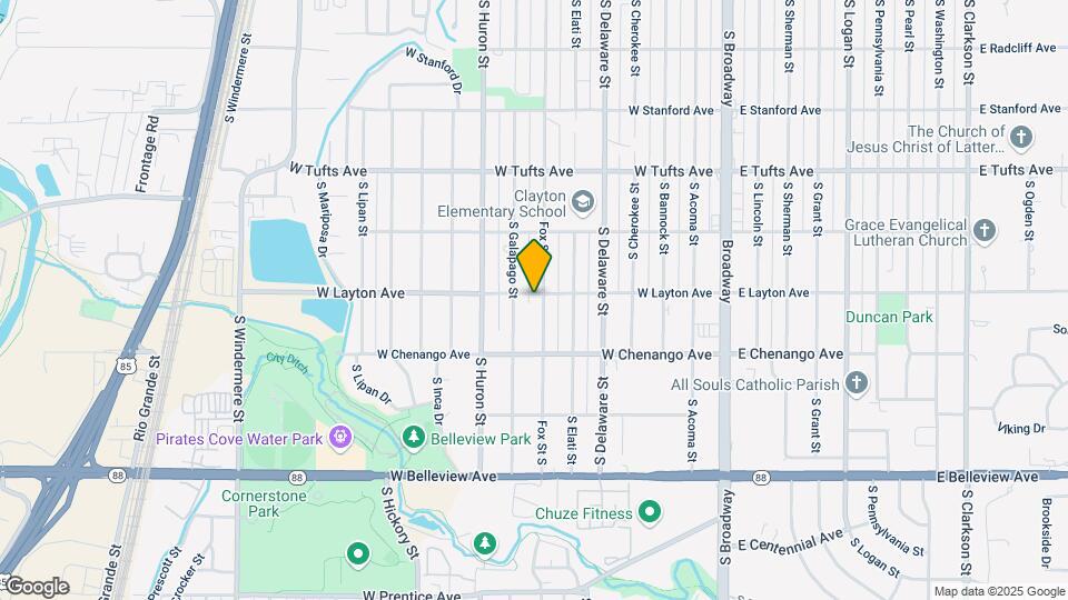 4801 S Fox St Mapa y Detalles de la Ubicación