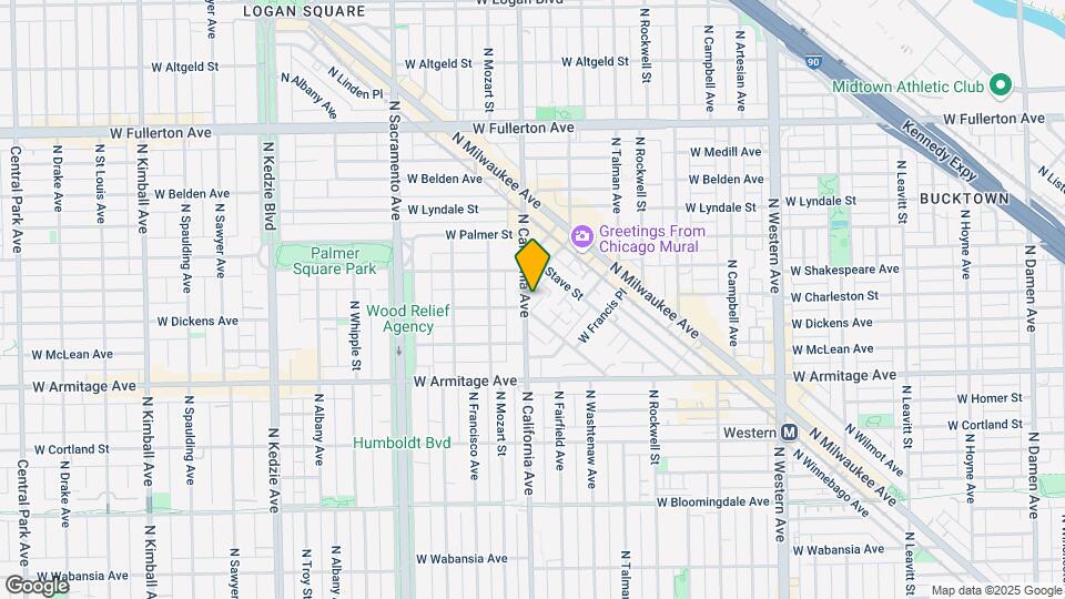 2109 N California Ave Mapa y Detalles de la Ubicación