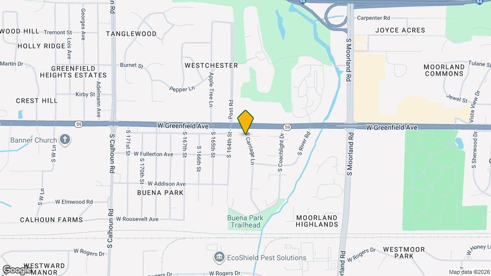 1453 S Carriage Ln, Unit Upper Mapa y Detalles de la Ubicación