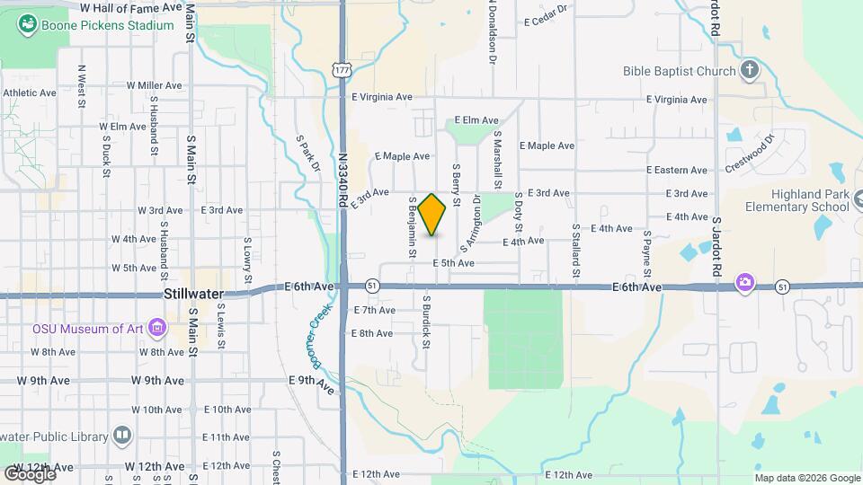 404 S Burdick St Map and Location Details