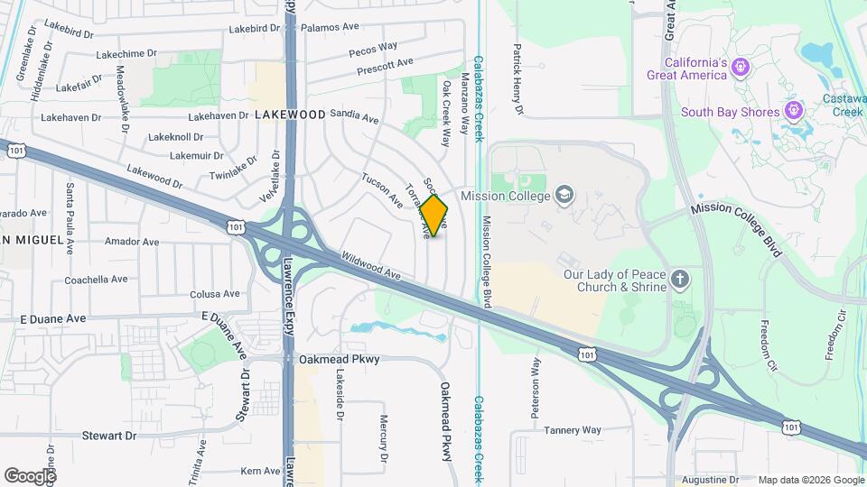 1343 Torrance Ave Map and Location Details