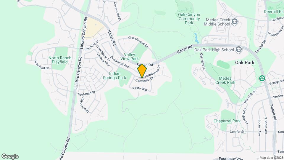 5205 Carmento Dr Map and Location Details