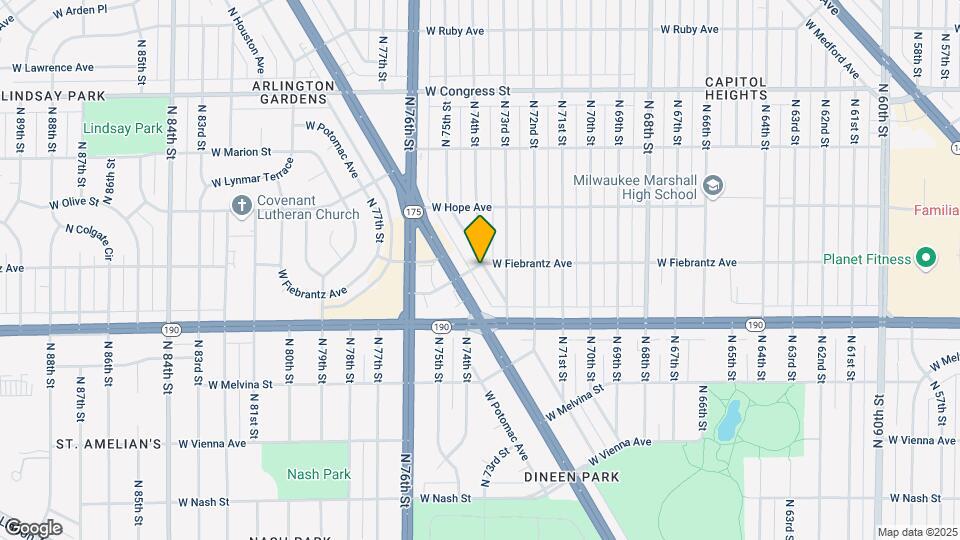 7361 W Beckett Ave Map and Location Details