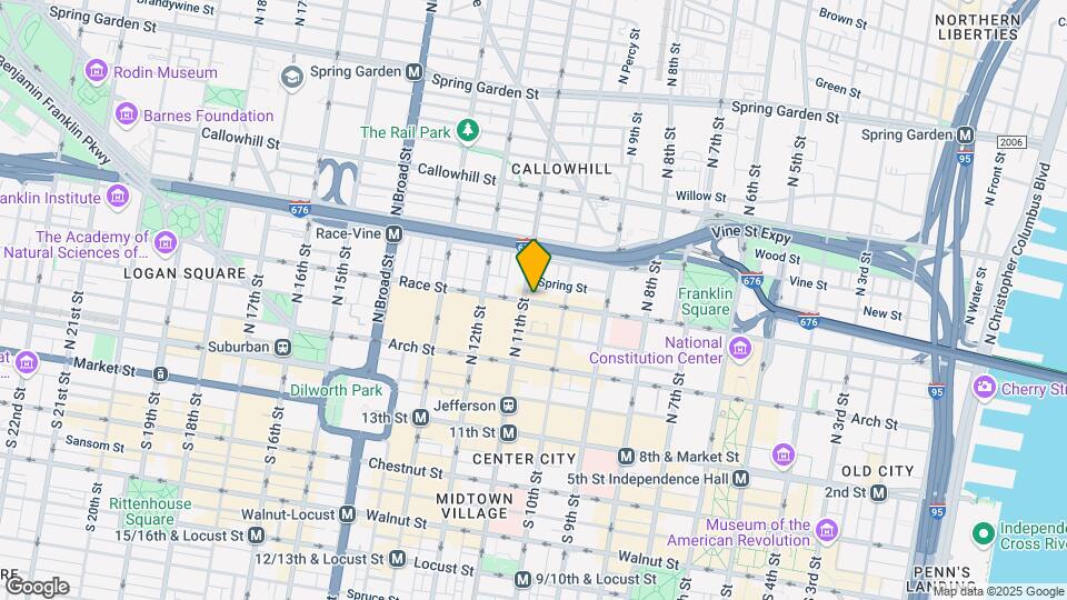 1033-1035 Race St Map and Location Details