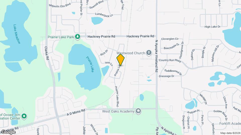 1605 Prairie Lake Blvd Map and Location Details