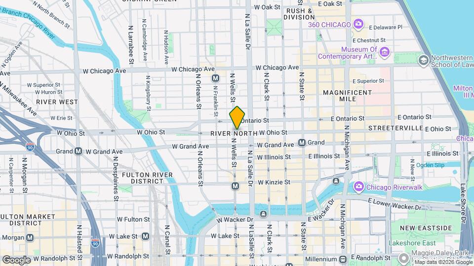 183 W Ohio St Map and Location Details