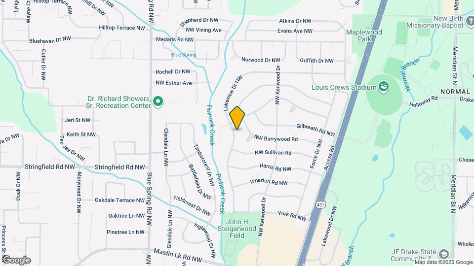 4108 Lakeview Dr NW Map and Location Details