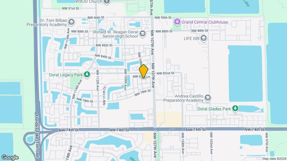 8135 NW 108th Ave Map and Location Details
