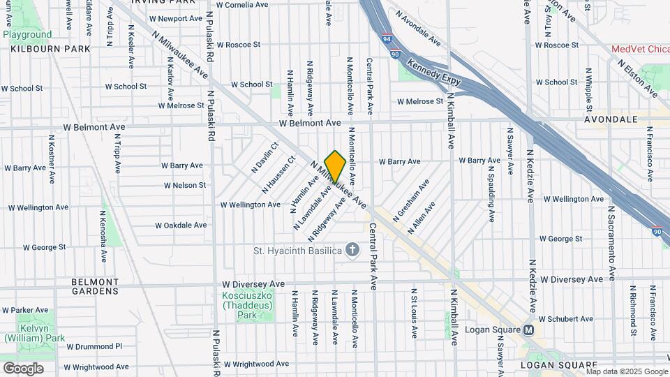 3032 N Milwaukee Ave-Unit -1 Map and Location Details