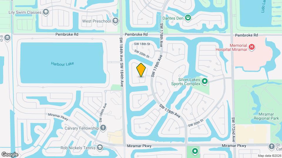 2353 SW 181st Terrace Map and Location Details