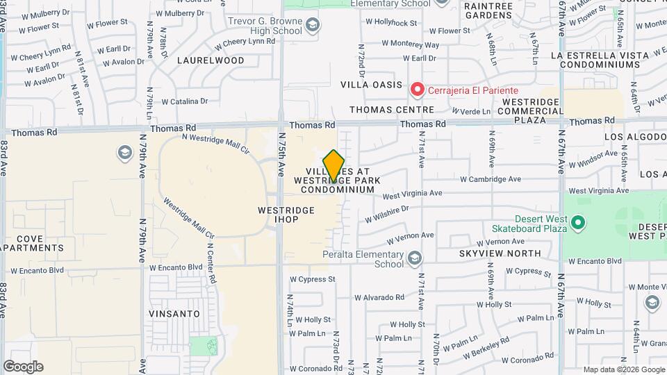 7363 W Cambridge Ave Map and Location Details