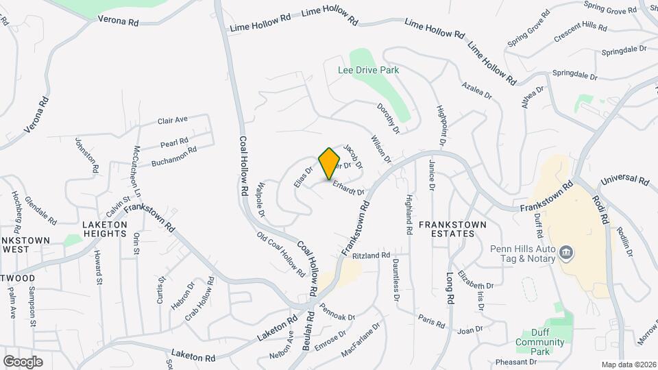 215 Erhardt Dr Map and Location Details