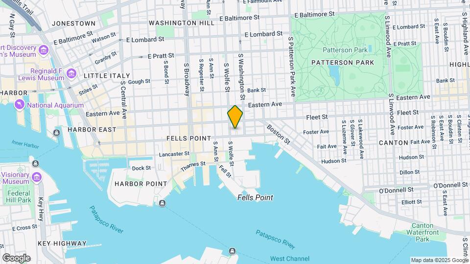 1908 Aliceanna St-Unit -1908 Aliceanna 2nd Floor Map and Location Details