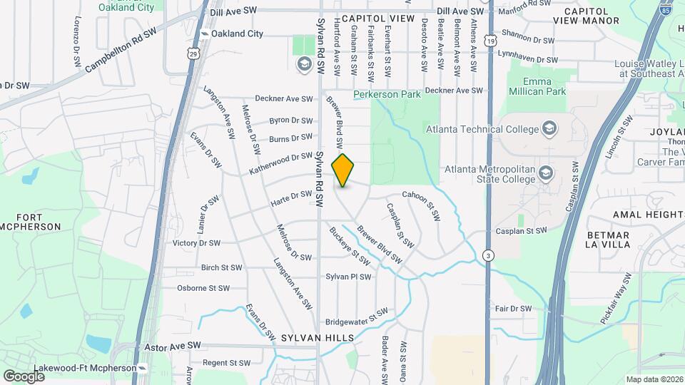 1680 Brewer Blvd SW Mapa y Detalles de la Ubicación